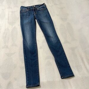 Bullhead Black Skinnest Skinny Jeans Women’s Size 3 Dark Wash Stretch Denim